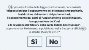 Il Comune di Torino informa in vista delle votazioni per il Referendum Costituzionale