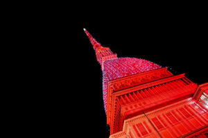 Mole illuminata per le Festività Natalizie