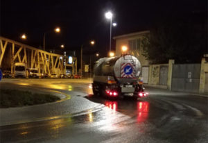 Lavaggio e igienizzazione delle strade torinesi