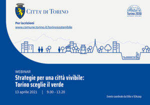 Torino sceglie il verde. Il 13 aprile un webinar con i principali esperti del settore