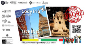 Arriva “CodyTrip Torino – La Città dell’Innovazione”, gita scolastica on-line. Iscrizioni fino al 21 aprile compreso