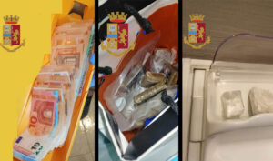 Torino: 1,5 kg di hashish nella borsa frigo e 1600 € in contanti nella scatola dello champagne. Arrestato ventottenne italiano