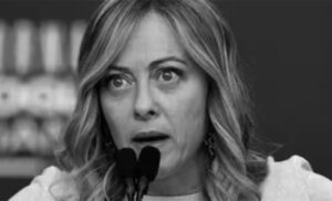 Sembrava una capo-ultrà da avvisi per chi vuol sentirli, ma era la presidente del Consiglio