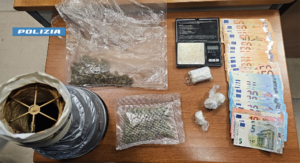 Giovane 26enne agli arresti per spaccio